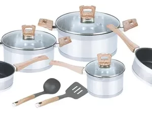 9851 ALPRO BATERIA LUXUS STAHL 10 PZ LINEA DE ACERO INOXIDABLE