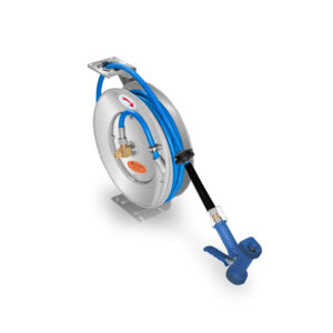 MAPCA-10 RHINO Manguera con Pistola y Carrete Retráctil Acero al Carbono 10 m