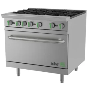 AER 6 36 C EM NG ESTUFA A GAS DE 6 FUEGOS ABIERTOS + HORNO DE CONVECCION