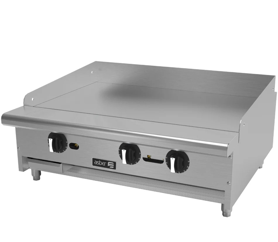AETG 36 EM LPG PLANCHA TERMOSTATICA A GAS CON PLACA DE 1"