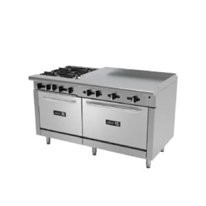 AEMR 2 G36 B4 60H LPG 4 FUEGOS ABIERTOS + PLANCHA 36" + 2 HORNOS 24" Y 36"
